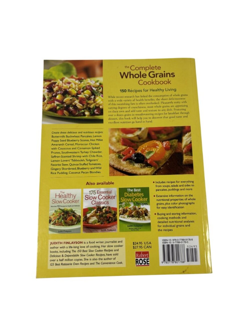 The Complete Whole Grains Cookbook: 150 Recipes For Healthy Living By Judith Fin - Picture 7 of 14